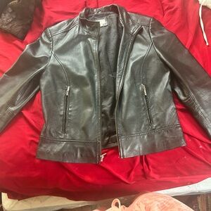 Faux leather jacket